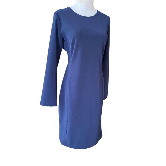 Of Mercer Womens Size 12 Navy Morgan Dress Stretch Business Career - Picture 2 of 7